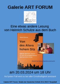 Poster A3 Lesung Schulze